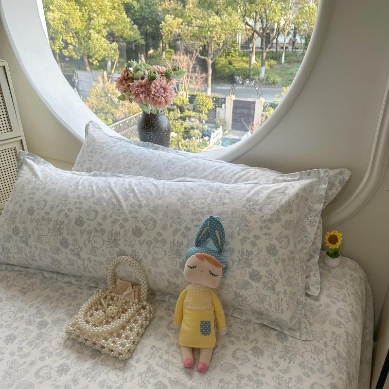 100% Cotton Printed Long Pillowcase Couples Kids 48x120cm 48x150cm 48x180cm Breathable Soft Bedding