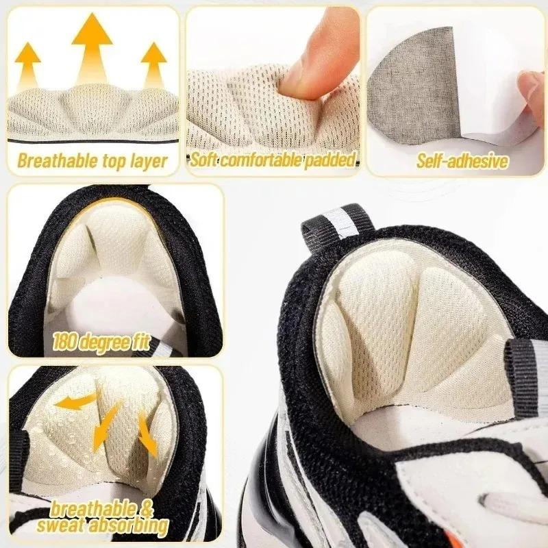 2/20pcs Friction Reducing Heel Pads Self-Adhesive Sponge Cushion Pressure Relief Non Slip for Foot Care