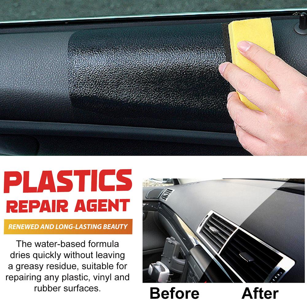 Car Plastic Cleaner Back To Black Gloss Restorer Auto Interior Renewal Wax Coating Agent Auto Polish And Repair Renovator