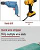 Electrician's Lightweight Portable Wire Stripper Drill for Fast Cable Peeling