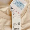 Airism Cotton Dress Short Sleeve Natural Yellow Unused Size S