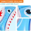 iPlay, iLearn Pool Wave Kids Shark Pool Toy, 3-in-1 Inflatable Float Water Game Basketball Football Head Hoop Toss, Toddler Outdoor Summer Swimming