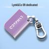 Lynk & Co 09 Key Case: New Energy Car Protective Shell, 25 Model Coverage with Hanging Buckle Chain for Men & Women.
