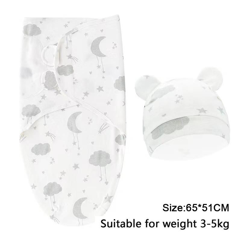 100%Cotton 0-3 Months Newborn Swaddle Sleepsack