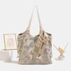 Versatile Popular Bags Women'S Niche Commuter Armpit Big Bag New Chinese Style Embroidery Large Capacity Tote Bag
