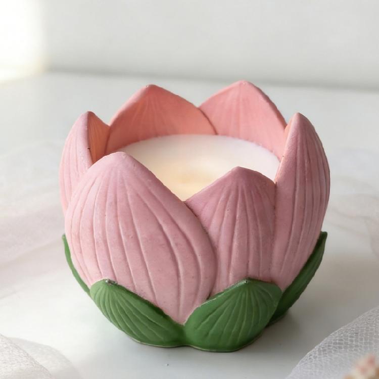 Tealight Candle Holders Silicone Molds Jewelry Storage Box Molds Flower Candlestick Resin Molds for Epoxy Casting Crafts