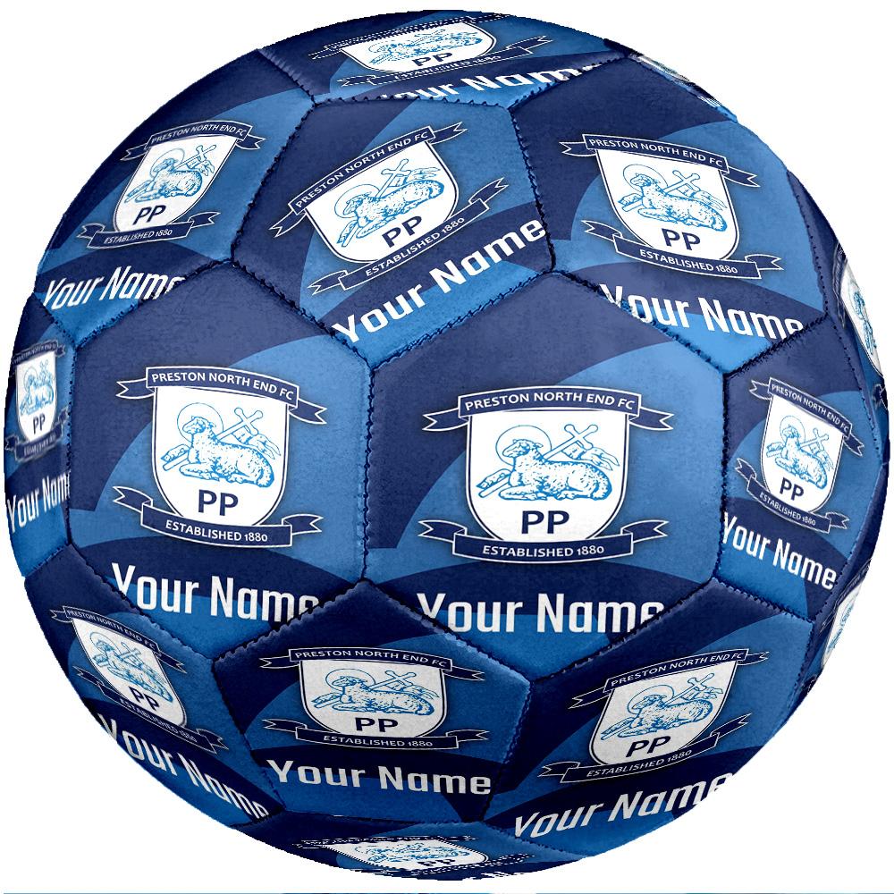 Preston North End Fashion Size 5 Football Wearproof Non‑Slip Soccer Ball For Sports Training Entertainment Use