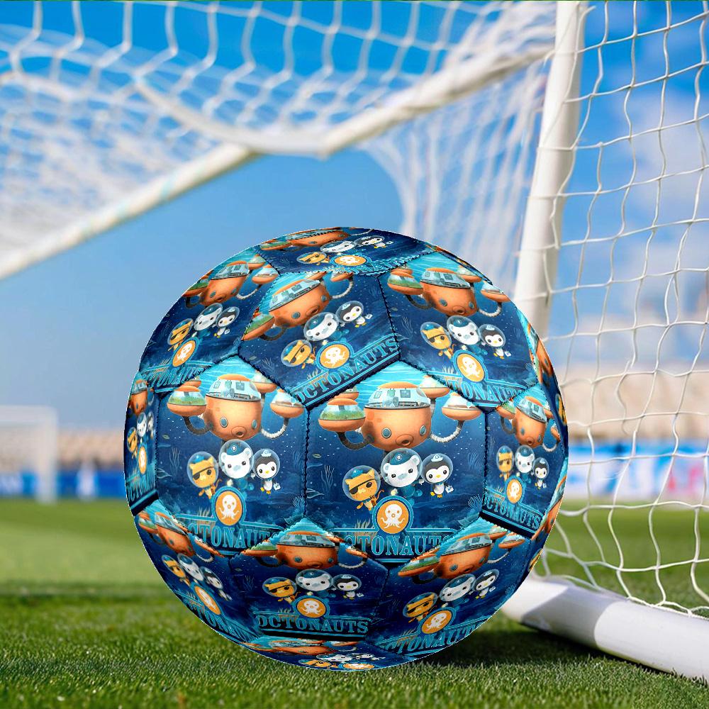 Ocean Explorers Adventure Size 5 Soccer Ball, Suitable for Training and Matches, High-Elasticity, Wear-Resistant Material Gift for Fan