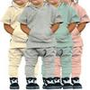 Boys' Summer 2025 Handsome Short-Sleeve Sportswear Set - Two-Piece