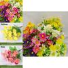 Silk Flower Stem With Chrysanthemum For Indoor And Outdoor Garden Decoration