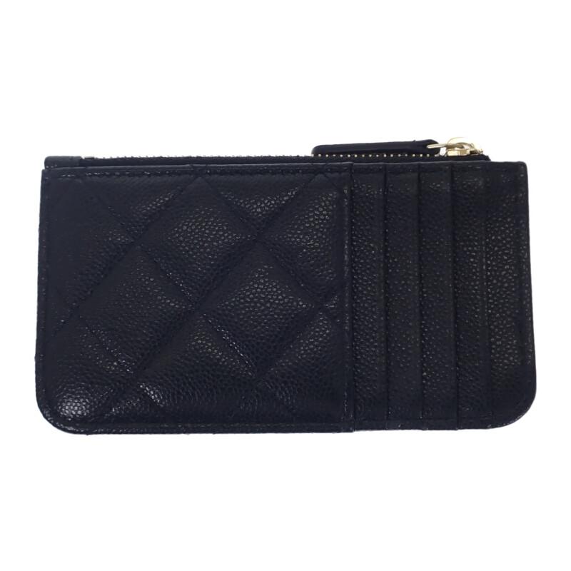 Chanel AP2570_B10583_C3906 Card Case Black Women