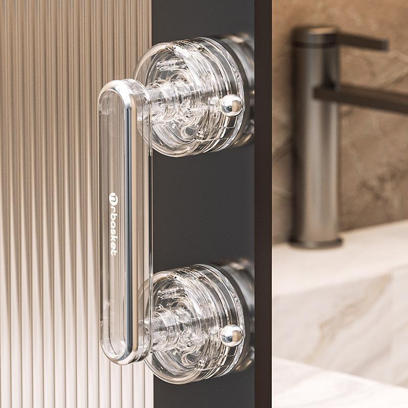 1 st Sugkopp Glasdörrhandtag Fri Stansning Badrum Skjutdörr Starkt Ledstång Fönster Skåpdörr Kylskåpshandtag