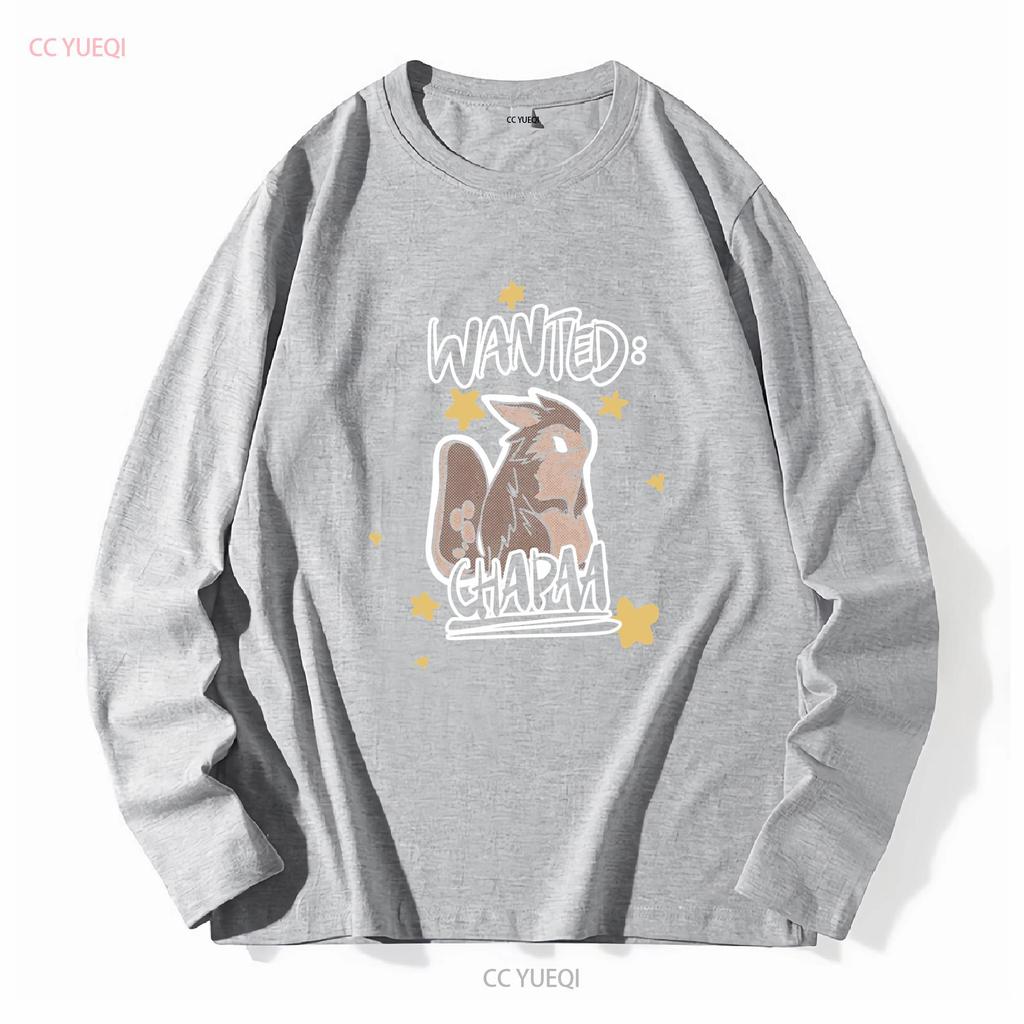 SÖKES Chapaa Palia-inspirerad fanart Söt retro T-shirt Merch långa eller korta ärmar vintage Tvättad Casual Topp För vardagsbruk