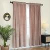 Velvet Window Blackout Curtains Grommet Drapes 2 Panels for Bedroom Living Room Office