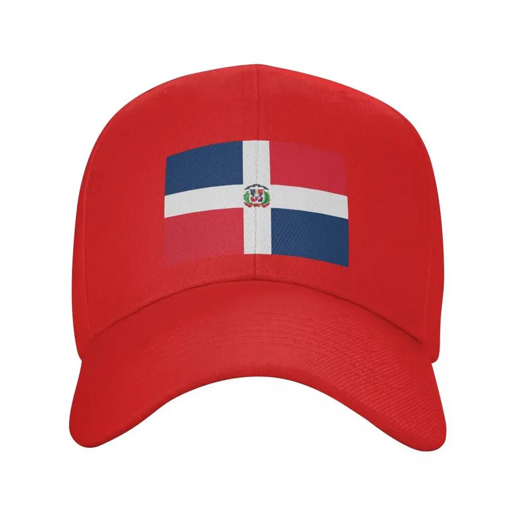 Custom Punk Unisex Dominican Republic Flag Baseball Cap Adult Adjustable Dad Hat Unisex Women Hip Hop Snapback Caps