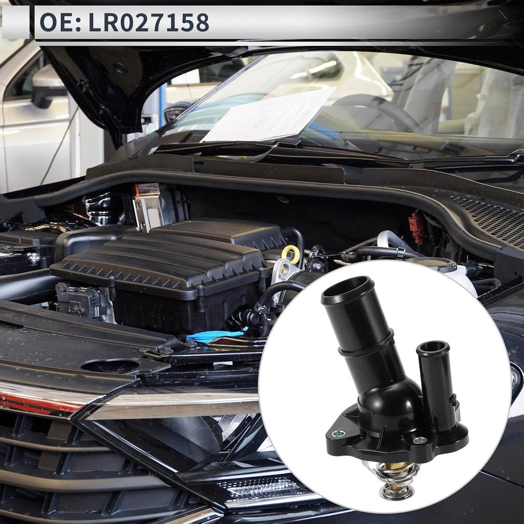 Car Thermostat for Land Rover LR2 2013-2015 for Land Rover Range Rover 2.0L 2013-2022 Engine Coolant Thermostat Housing Assembly No.LR027158 Plastic