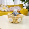 Bunny/Bear Handwoven Storage Basket Straw Woven Easter Rabbit Decoration  Home Furnishings