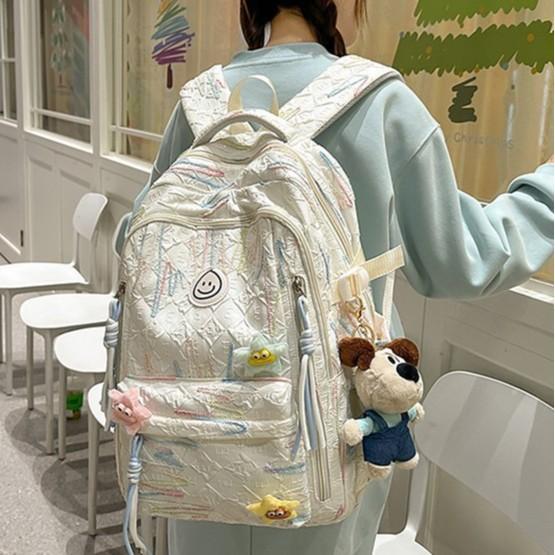 Minority Junior High School Girls Have A High Sense of Design  High School Students  Female College Students and Children's Backpacks.