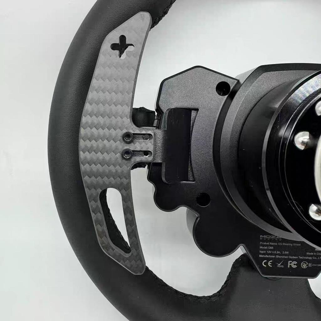 Carbon Fiber Extension Paddle Shifter Adapter For MOZA R5 R3 ES ESX Racing Car Game Mod Steering Wheel Accessories