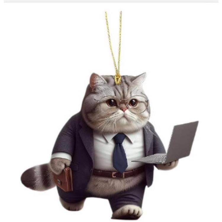 Oglindă retrovizoare pentru mașină, 3d, pisică suspendată, ornamente în formă de animal, accesorii pentru rucsac, împodobiri creative, decor decorativ pentru mașină