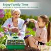 Seedling Starter Trays Reusable Space Saving Adjustable Brightness Holder Seedling Starter Tray Kit For Beginner Gardeners