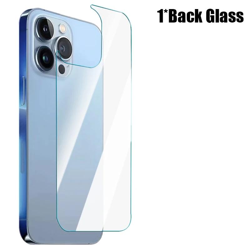 For iPhone 16/16 Plus/16 Pro/16 ProMax Tempered Glass Screen Protector Film HD Clear Full Cover Camera Lens Back Protector Film