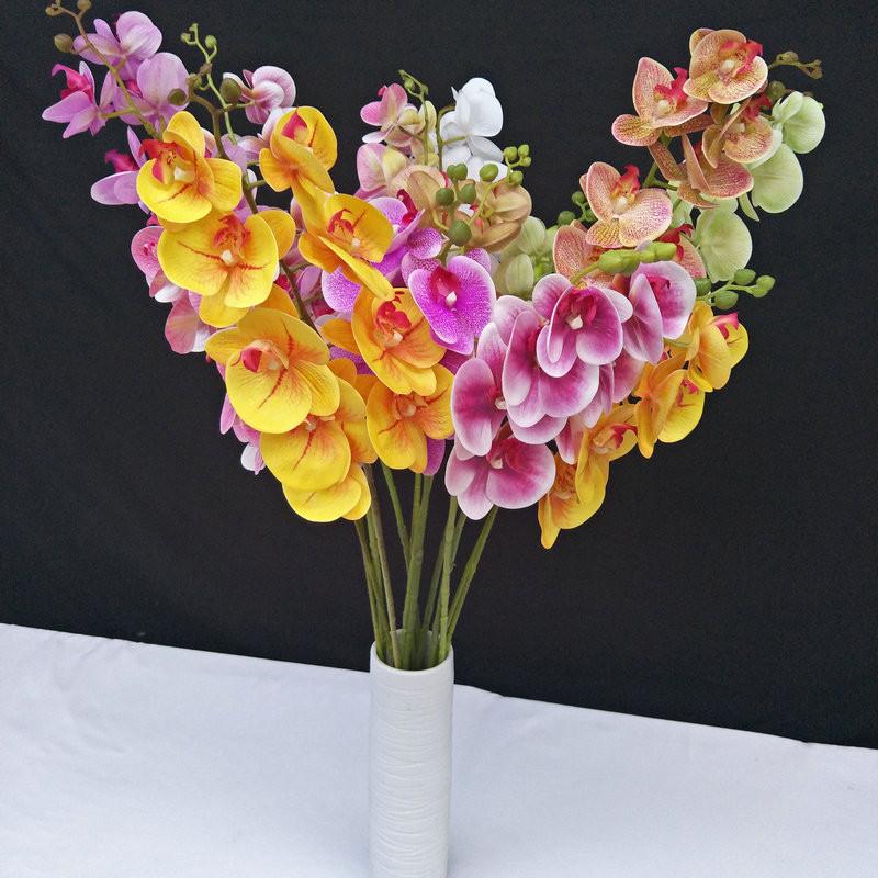 Phalaenopsis Artificial Orchid 3d Realistic Multi Stem For Home Wedding Decor