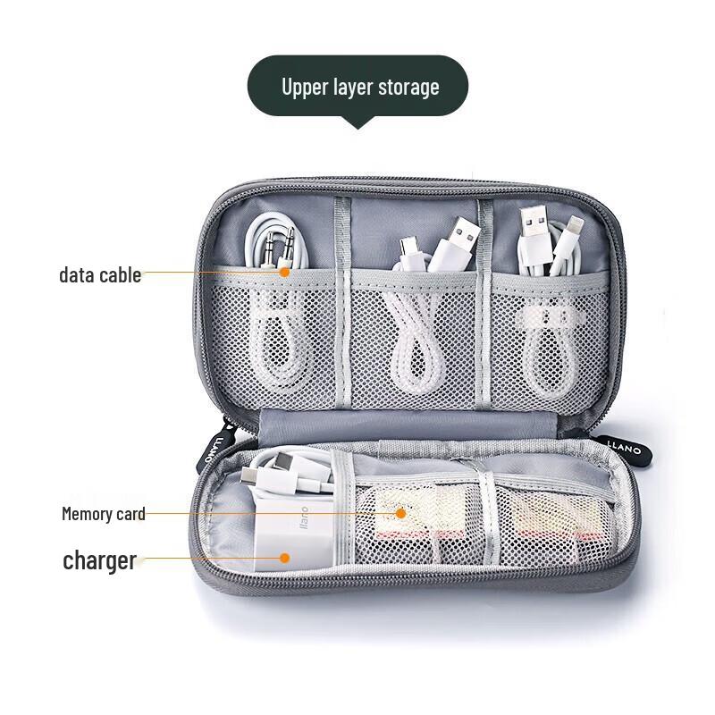llano Dual-Layer Travel Tech Organizer