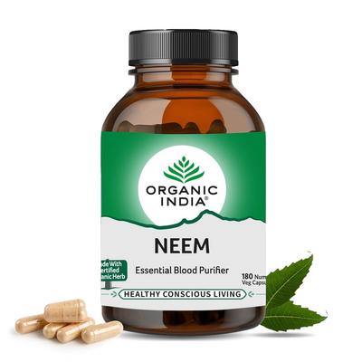 Neem Wellness Capsules 180 Count Herbal Supplement For Skin Clarity And Daily Body Detox Support
