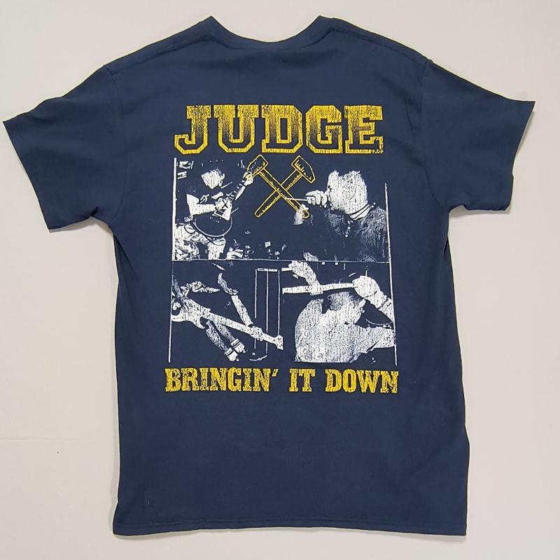 

JUDGE Bringin it Down size Medium blue T Shirt New York Hardcore 1989 tag 5XL різнокольоровий