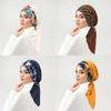 Ladies Fashion Headscarf With Floral Patchwork And Curved Design For Casual Wear