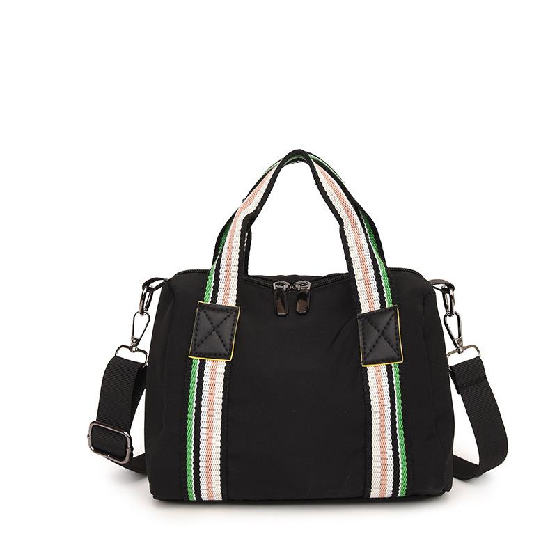 

Женская сумка 2025 новая высококлассная сумка через плечо из ткани Оксфорд, повседневная универсальная сумка-подушка Бостон, ручная сумка чёрный