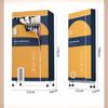 Electric clothes dryer, V3T, 1600 watts, with negative ion purification, three layers, foldable storage, household clothes and shoes drying wardrobe