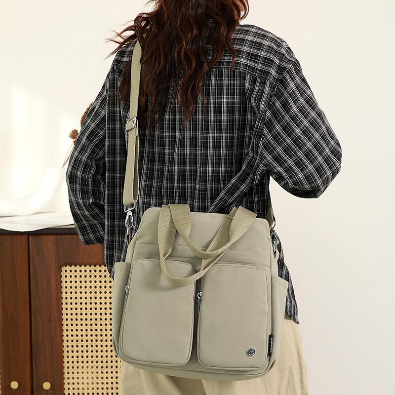 Women's Lightweight Nylon Shoulder Bag Large Capacity Hand Crossbody Bag