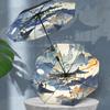 New automatic Guochao antique folding vinyl sunscreen parasol umbrella