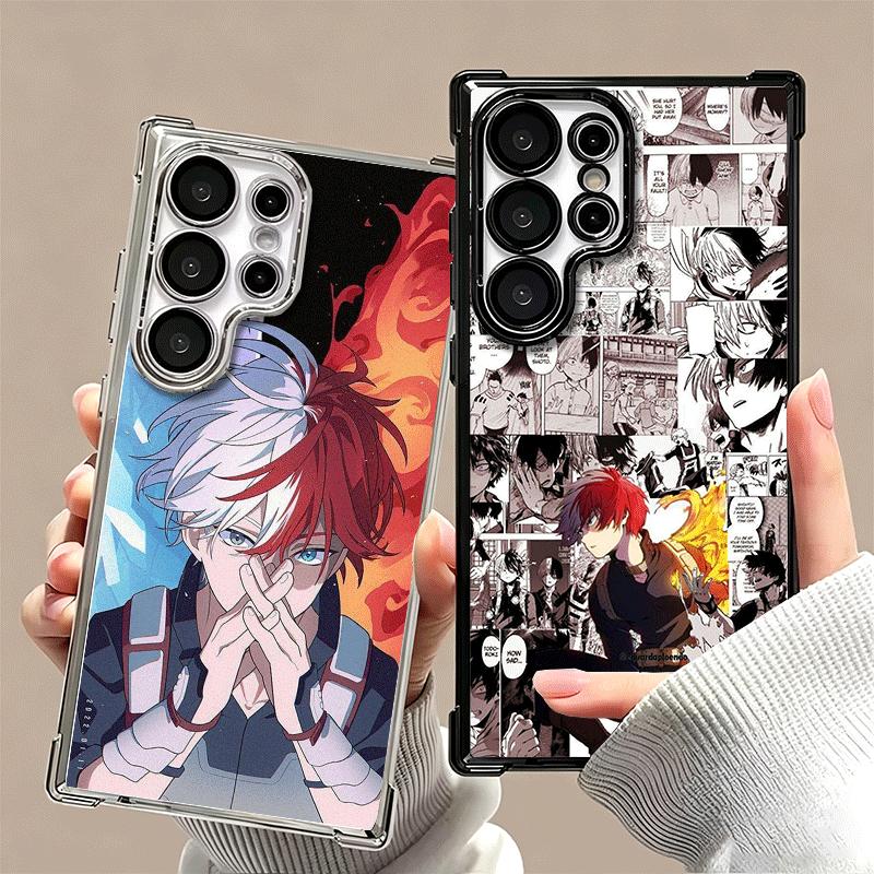 MHA My Hero Todoroki Shoto Weiche Handyhülle Für Samsung Galaxy S26 Ultra S25 Edge S24 FE S23 Plus S22 S21 + S20 Galvanisiert Anti-Fall