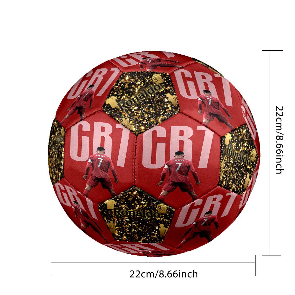 Ronaldo's Kingdom Manchester United Size 5 Football Machine Sewn Indoor/Outdoor Universal Football Sports Enthusiast Gifts Distinctive Home Decor And