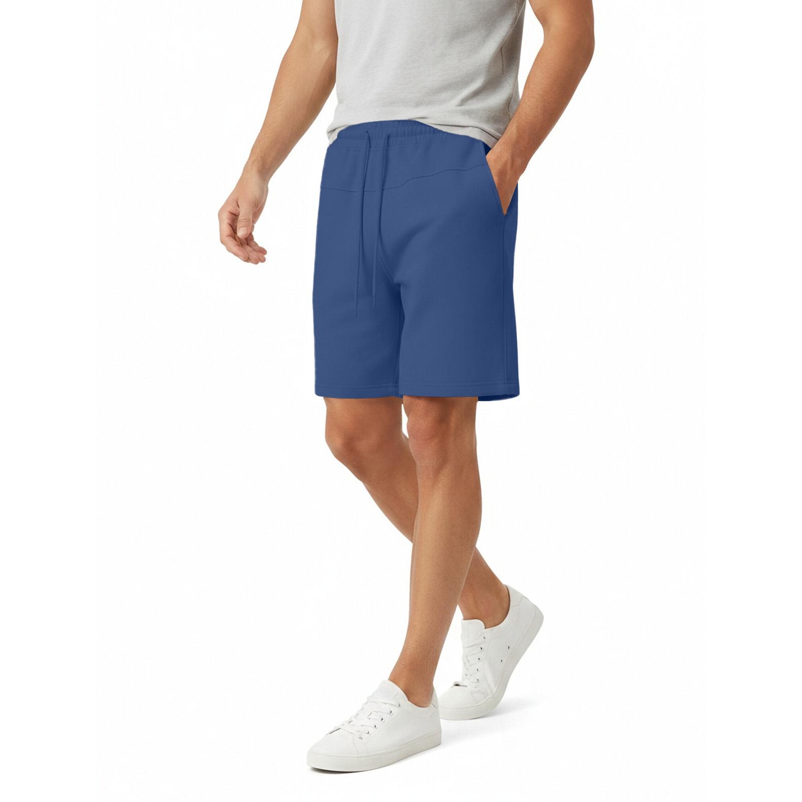 

Men s Casual Athletic Shorts Lightweight Quick Dry Elastic Waistband with Side Pockets Suitable for Sports Gym Running and Everyday Wear XL синий