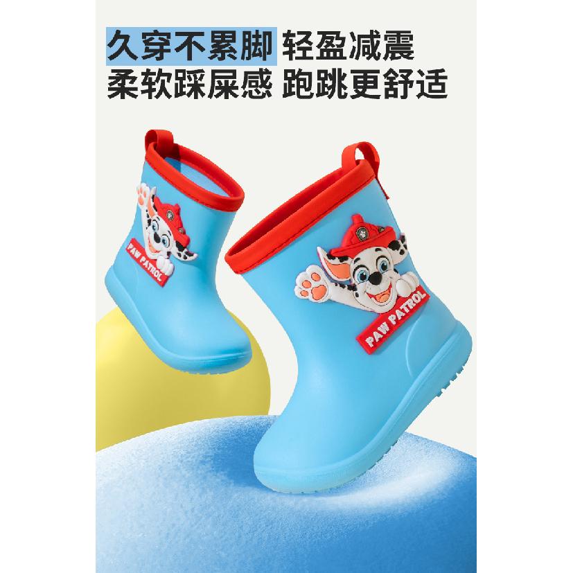 Paw Patrol Children's Rain Boots Boys Girls Cartoon Non-Slip Soft Sole Kids Waterproof Rain Boots Kindergarten Baby Water Shoes