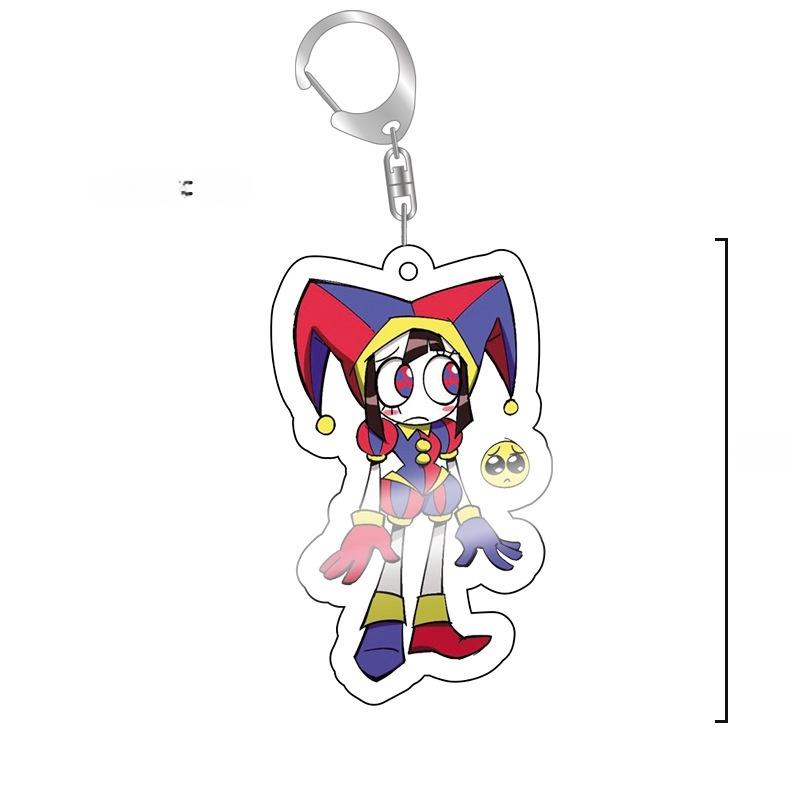 DIGITALER ZIRKUS Magischer Acryl Baby Schlüsselanhänger Schmuck Campusbezogenes Produkt Kulturelle Kreativität Freund Geschenktüte Anhänger Souvenir
