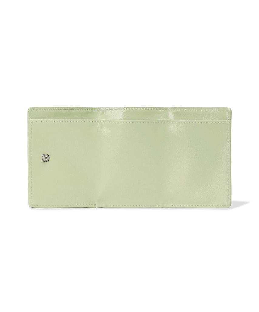 Fennec Crinkle Halfmoon Mini Wallet - Pistachio
