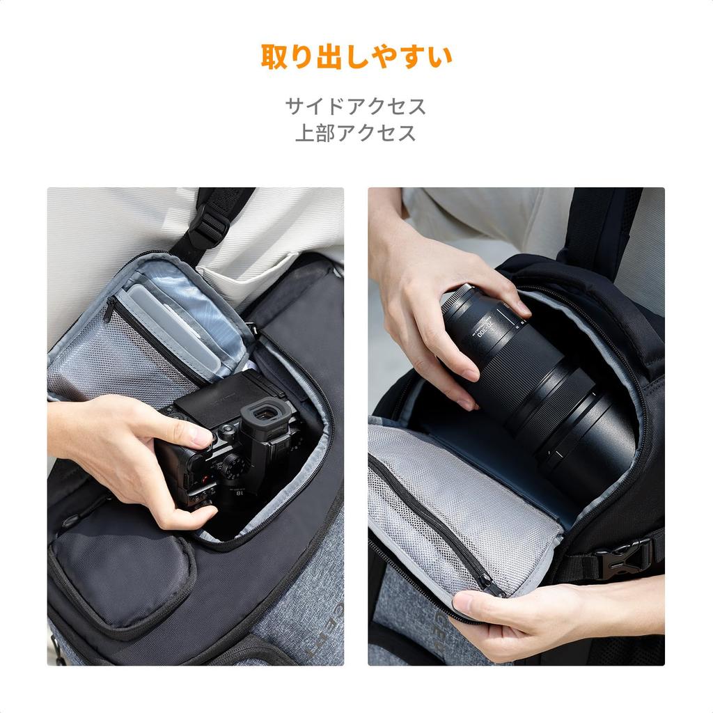 CONCEPT Camera Camera Large 2 Compatible with Suitable for Outdoor DSLR Camera Bag K&F Bag, Backpack, Rucksack, Backpack, Capacity, Compartments,