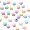 Cream 14mm Pumpkin-Shaped Hole-Punched Beads for DIY Jewelry and Phone Chains