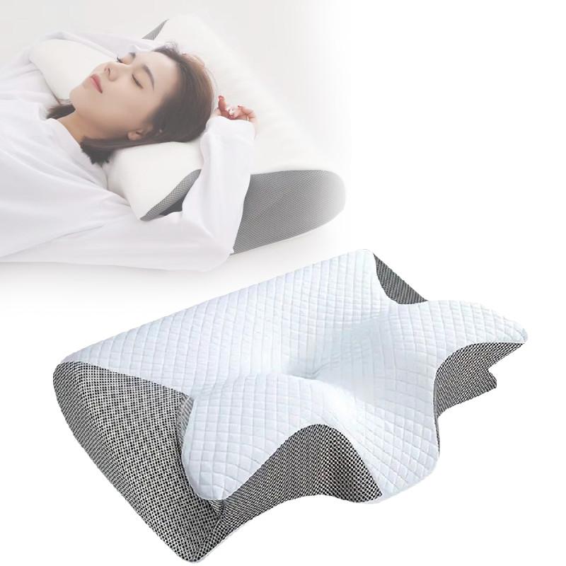 Comfortable Memory Foam Neck Pillow For Home Sleep With Supportive Design And Ergonomic Shape
