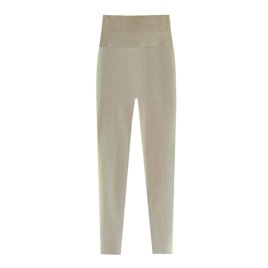 Women's Antibacterial German Velvet Slim Knitted High-Waist Autumn Winter Pants