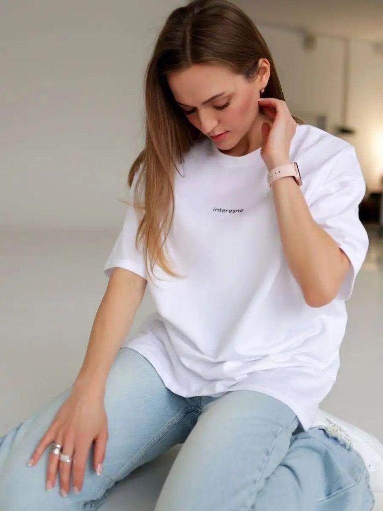 European & American Style Loose Fit Letter Print Cotton T-shirt for Women - Summer Casual New Arrival