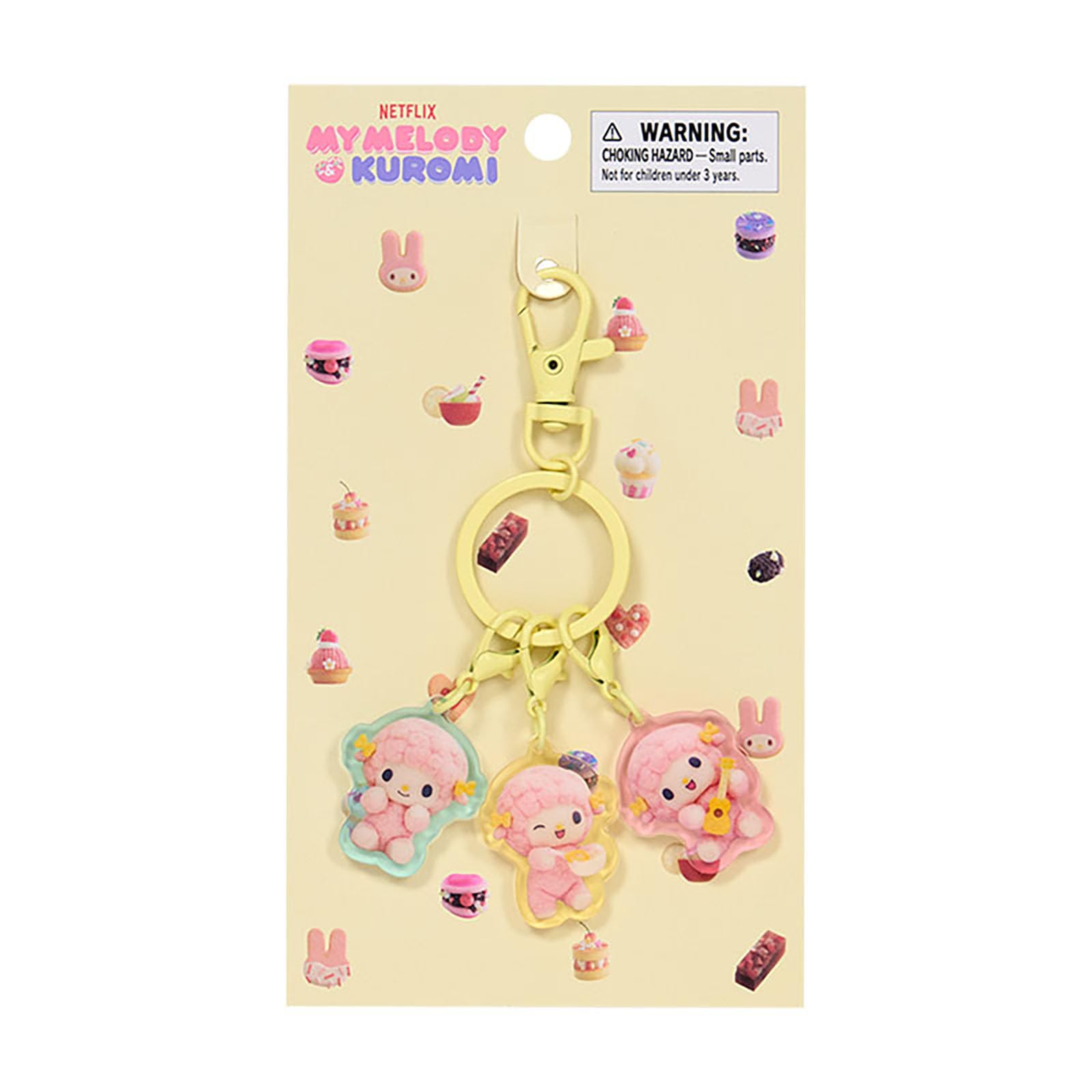 Sanrio Acrylic Keychain Original Anime My Melody My Sweet Piano Acrylic Steel Ages 883379 (Netflix & Kuromi) & 3+