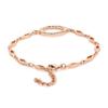 Estele Opal Rose Gold Bracelet with Austrian Crystals