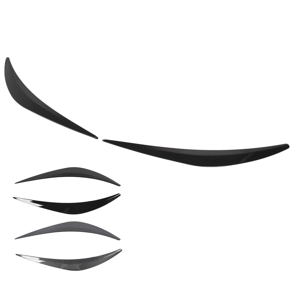 2Pcs Front Headlight Eyelid Lightweight Easy To Install Fade Resistant Headlamp Eyebrow Cover Protective for Q50 2014 To 2025
