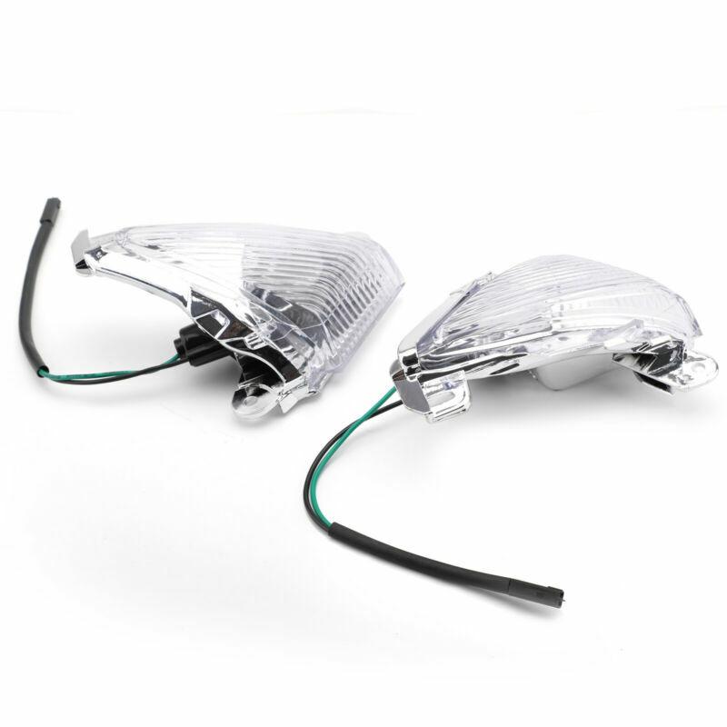 Front Turn Signals Lens For Kawasaki Ninja ZX6R ZX10R ZX14R EX650 ER-6N GTR1400